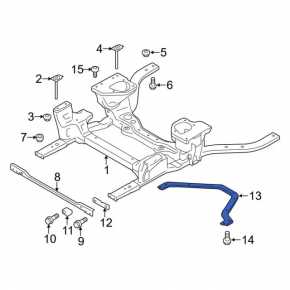 Кронштейн защиты радиатора Ford Mustang mk6 15-23 2.3T
