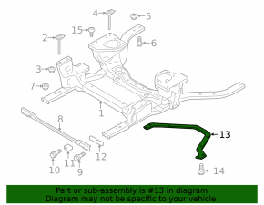 Кронштейн защиты радиатора Ford Mustang mk6 15-23 2.3T