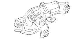 Трапеция дворников с моторчиком задняя Mazda CX-5 13-16