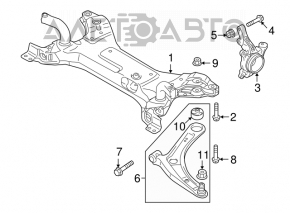 Cadru auxiliar fata Mitsubishi Outlander 16-21 rest, ruginit