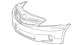 Бампер передний голый Toyota Camry v40 10-11