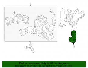 Țeavă răcire radiator superioară Mercedes GLK-class X204 13-15 stânga, 2.1d