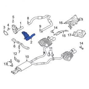 Catalizator stânga Ford Explorer 22-24 3.0T