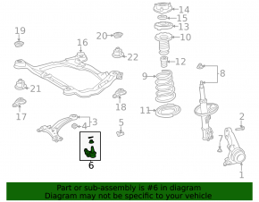 Шаровая опора передняя правая Lexus RX300 RX330 RX350 RX400h 04-09 порван пыльник