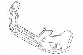 Бампер передний голый Subaru Forester 22-24