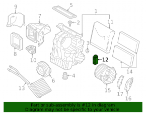 Клапан печки кондиционера BMW i3 14-18 R1234YF