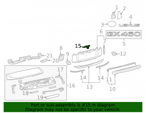 Cameră video spate Lexus GX460 15-19