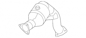 Catalizator stânga Audi Q5 8R 13-17 3.0 tfsi