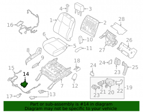 Senzor ocupant Nissan Murano z52 15-24