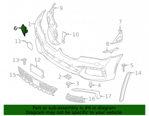 Mufă spălător far bară față, dreapta BMW 7 G11 G12 16-19 pachet M
