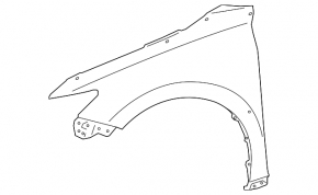 Aripă față dreapta Toyota Camry 25-26