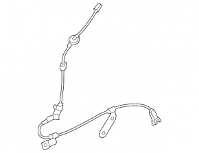 Cablu senzor ABS, spate stânga, Kia Sportage 23-26 2.5 FWD
