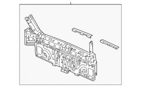 Задняя панель Honda Civic XI FE/FL 22-26 4d под BSM