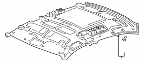 Обшивка потолка Honda Insight 19-22 серая без люка
