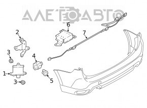 Датчик слепых зон левый Subaru Forester 19-21 SK