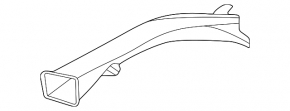 Воздуховод охлаждения тормозов правый Porsche Taycan 20-26