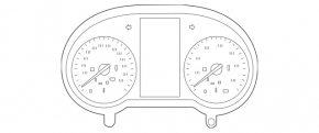 Щиток приборов Mercedes GLC 300/43 19-20 без проекции под радар