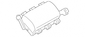 Подушка безопасности airbag пассажирская в торпеде Mazda 3 14-16 BM дорест