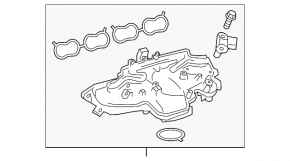 Коллектор впускной Lexus NX200t NX300 15-21 2.0T