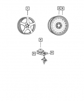 Запасное колесо докатка Jeep Grand Cherokee WL 21-26 R18