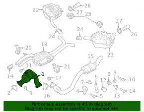 Катализатор левый Audi A6 C7 16-18 3.0T
