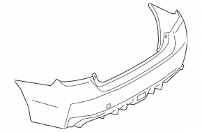 Бампер задний голый Subaru WRX 15-21