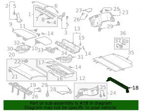 Усилитель крепление багажник Lexus RX300 RX330 RX350 RX400h 04-09