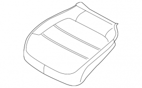 Водительское сидение VW Jetta 11-18 USA без airbag, кожа черн, стрельнувшое
