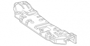 Тепловой экран глушителя задний Mercedes W167 GLE 350 450 20-26