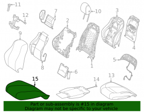 Scaun șofer Mercedes W167 GLE 350 450 20-23 cu airbag, electric cu memorie, încălzire, ventilație, masaj, piele maro, perforație