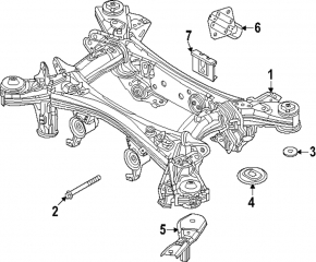 Подрамник задний Mazda CX-90 24-26 PHEV