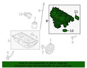 Коллектор впускной Land Rover Range Rover Evoque 15-17