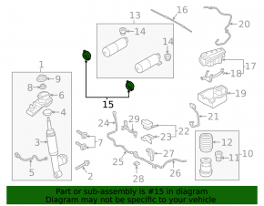 Suport receptor suspensie pneumatică dreapta pentru Volvo XC90 16-26