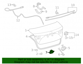 Кнопка открытия багажника Lexus ES350 07-12