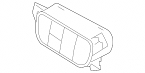 Bloc de butoane panou frontal Kia Sorento 16-20 negru