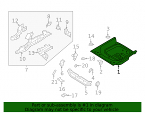 Корыто багажника Land Rover Range Rover Velar 18-20