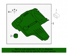 Накладка двигателя BMW 4 F32/33/36 14-16 N26