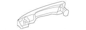 Ручка двери внешняя передняя левая Lexus RX350 RX450h 10-12 keyless