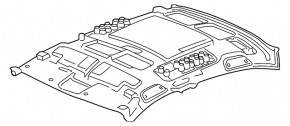 Обшивка потолка Honda Civic X FC 19-21 4d серый без люка LX