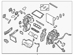Печка в сборе Hyundai Sonata 15-19 manual