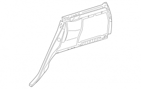 Capotă arc stânga Mercedes W164 ML bej