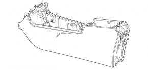 Консоль центральная Mercedes H247 GLA 20-23 черная