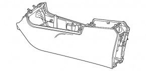 Консоль центральная Mercedes H247 GLA 20-23 черная