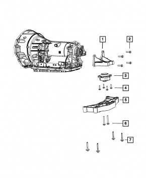 Опора акпп Dodge Challenger 15-23 5.7
