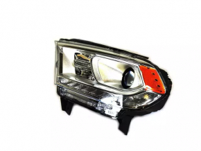 Фара передняя левая Dodge Durango 14-15 галоген светлая + LED DRL