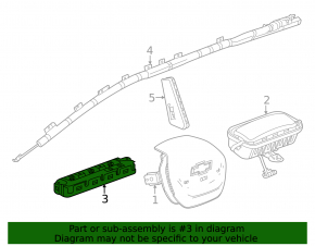 Airbag pentru genunchi pasager Chevrolet Equinox EV 24-26