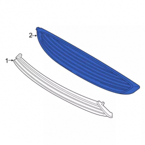 Ansamblu grila radiator cu cadru Ford Fusion mk5 17-18 tip 2, nisip