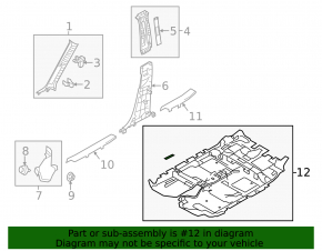 Покрытие пола Mazda CX-5 13-15 черн, под химчистку