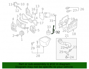 Трубка масляного щупа ДВС Subaru Impreza WRX GH 08-14 2.5T