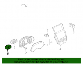 Кнопка TRAC OFF и открытия крышки багажника Infiniti Q50 17-20 черная